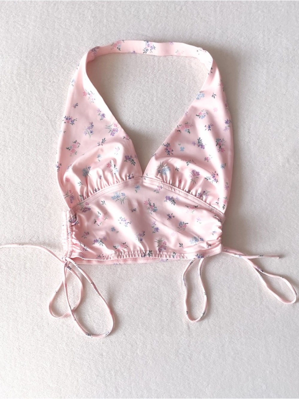 Princess Polly Floral Halter Crop Top